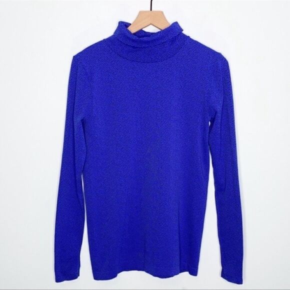 Athleta Flurry Peak Turtleneck Tanzanite Blue S - Picture 2 of 5